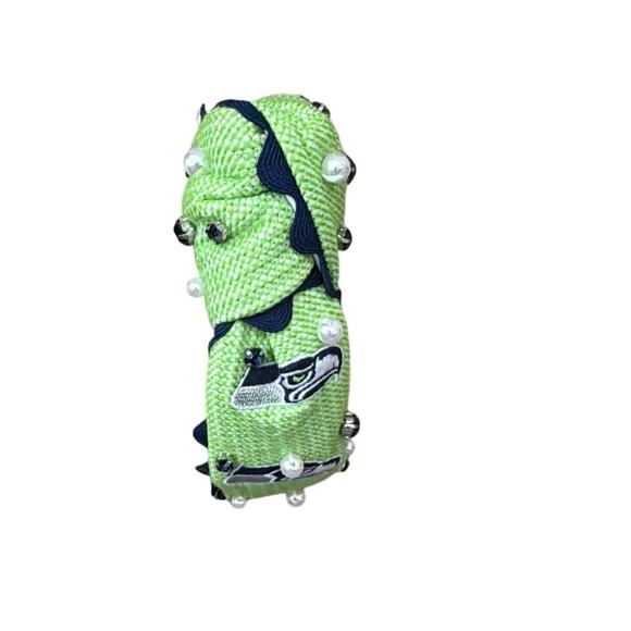 Seattle Seahawks Adult Cross Stitch Headband by brand Brianna Cannon NEW main image 3